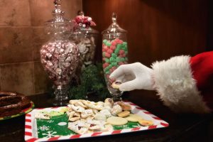 Santa Eating Christmas Cookies 